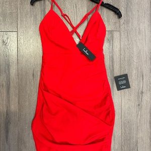 Women's red dress